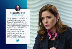 Robert Biedroń o sondażu WP. Joanna Mucha punktuje
