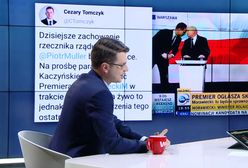 Jarosław Kaczyński szeptał mu na ucho na konferencji. Rzecznik rządu Piotr Müller zdradza, o co chodziło