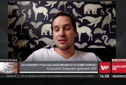 Zalewski o koncertach dla zaszczepionych. "To przerzucanie odpowiedzialności"