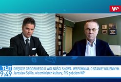 Czarna plansza w TVP przed orędziem Tomasza Grodzkiego. Jarosław Sellin: mała złośliwość