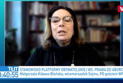 Czwarta przesłanka do aborcji? Małgorzata Kidawa-Błońska o projekcie KO