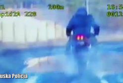 Pościg policjantki za motocyklistą. Mężczyzna miał sporo na sumieniu