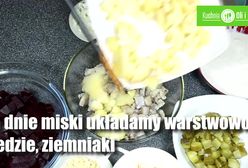 Kolorowa śledziowa sałatka. Smakuje nie tylko od święta