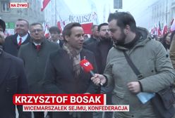 Kaczyński na Marszu. Bosak komentuje