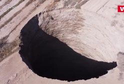 Potężne zapadlisko w Chile. Zobacz nagranie z drona