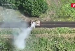 Potężna eksplozja. Ukraińskie wojsko wysadziło rosyjski czołg amerykańskim pociskiem