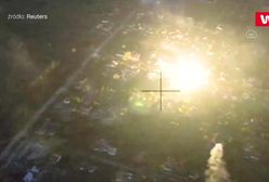 Siły rosyjskie zdobyły wioskę Blagodatnoye. Dramatyczne wideo z ostrzału