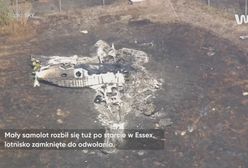 Rozbił się tuż po wystartowaniu. Nagrania wraku samolotu
