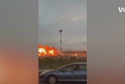 Kula ognia na płycie lotniska. Moment katastrofy F-16 w Radomiu