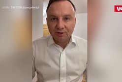 Andrzej Duda z koronawirusem. Prezydent nagrał film