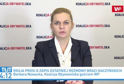 Rosja wnioskuje do Polski ws. katastrofy smoleńskiej. Reakcja Barbary Nowackiej