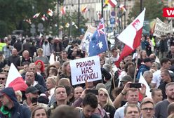 Protest antycovidowców w Warszawie. Posypały się mandaty