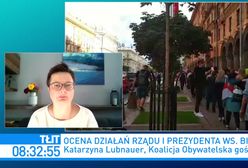 Białoruś. Katarzyna Lubnauer ostro o Andrzeju Dudzie. "W trakcie protestów jeździł na skuterze wodnym"