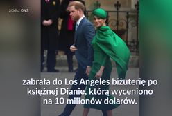 Meghan zabrała biżuterię po księżnej Dianie do Los Angeles