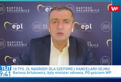 Premia dla szefowej Kancelarii Sejmu. Ostry komentarz Bartosza Arłukowicza
