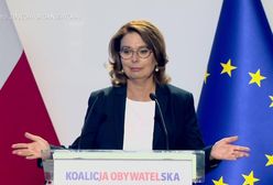 Zakłopotana Małgorzata Kidawa-Błońska. "Gdzie jest program?"
