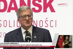 Gdańsk. 4 czerwca. Komorowski ostro o rządzie PiS. "Nie mogę tego pojąć"