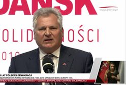 Gdańsk. Obchody 4 czerwca. Aleksander Kwaśniewski uszczypliwie o Andrzeju Dudzie
