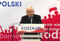 Koszalin. Jarosław Kaczyński mówi o cygarach i winie w KPRM
