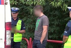 "Łyse" opony, zbita szyba. Nie mógł jechać dalej