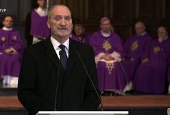 Macierewicz na pogrzebie Olszewskiego: pamiętamy napis "nienawiść" na twojej twarzy