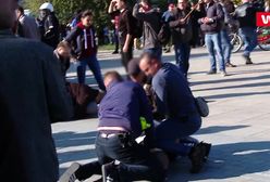 Lublin. Policja nie patyczkuje się z chuliganami. Zobacz wideo z zatrzymania