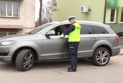 Drogówka zatrzymała audi Q7. Obcokrajowiec nie miał problemu z dużym mandatem