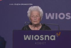 "Kocham Roberta Biedronia" - wyznaje podczas konwencji pani Maria z Nałęczowa