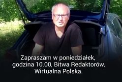"Bitwa Redaktorów". Zaprasza Paweł Lisicki z bagażnika samochodu