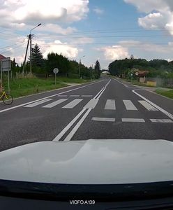 O krok od tragedii. Cudem nie uderzył dzieci na przejściu dla pieszych