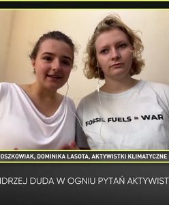 "Chciano mnie uciszyć". Aktywistka dyskutowała z Andrzejem Dudą o klimacie