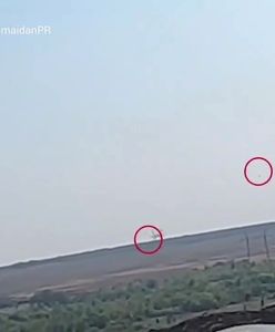 Rosyjskie helikoptery płoną. Nagranie z linii frontu w Ukrainie
