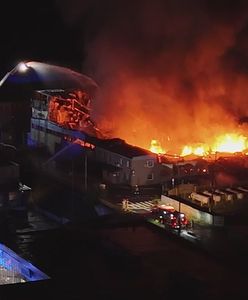 Pożar w Mińsku Mazowieckim. Kłęby czarnego dymu widać z daleka