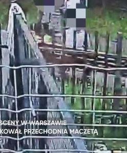Zaatakował przechodnia maczetą. Są nagrania