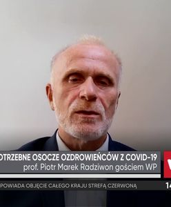Koronawirus. Prof. Radziwon o pilnym zapotrzebowaniu na osocze ozdrowieńców