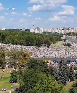Białoruś. Marsz wolności w Mińsku