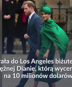 Meghan zabrała biżuterię po księżnej Dianie do Los Angeles