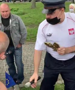 Wybory prezydenckie. Dębica. Szarpanina na wiecu Rafała Trzaskowskiego