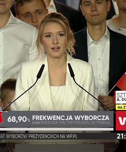 Wystąpienie Kingi Dudy po ogłoszeniu sondażu IPSOS. "Nikt nie zasługuje, by być obiektem nienawiści"