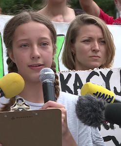 Protest 13-letniej Ingi. "Nie mówcie o mnie, tylko o zmianach klimatu"