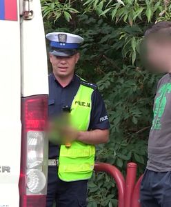 "Łyse" opony, zbita szyba. Nie mógł jechać dalej