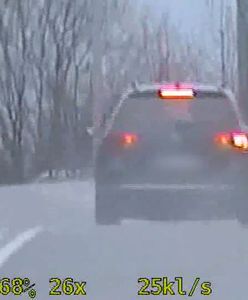 Jechał z dziećmi 158 km/h na "czterdziestce". Kierowca passata już bez prawa jazdy