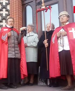 Miesięcznica przed oknem Biedronia. "Za grzechy"