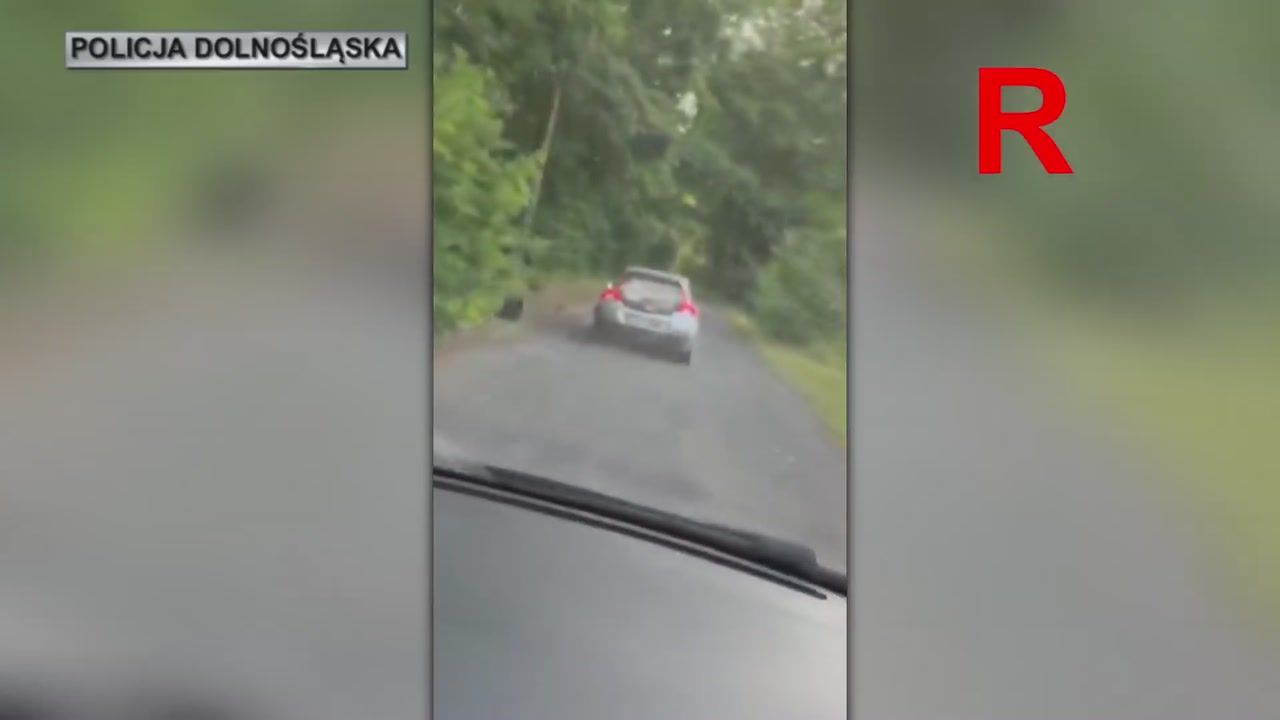 Wideo: Nie zatrzymał się do kontroli. Podczas ucieczki zgubił koło