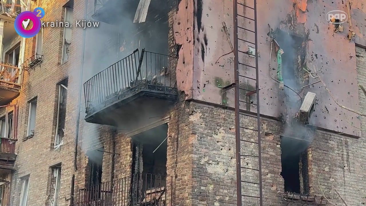 Rosja uderzyła z ogromną siłą. Jedna z najcięższych nocy w Kijowie