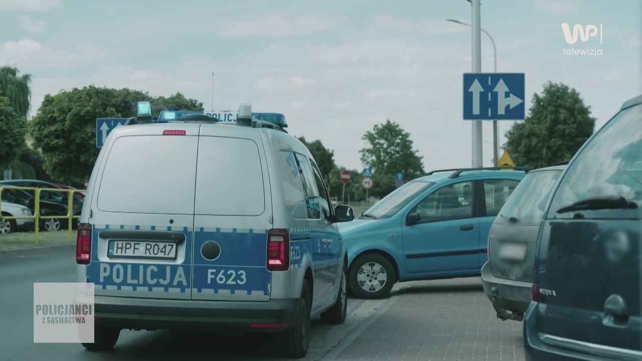 Panda "uciekała" z parkingu. Wtedy pojawili się policjanci