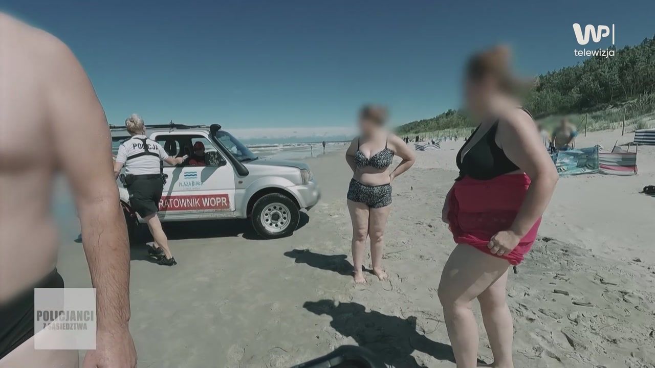 Senior kąpał w morzu się mimo zakazu. Tak tłumaczył się policjantom