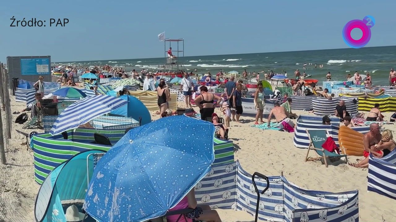 Pogoda zrobiła swoje. Plaża w Karwi pękała w szwach