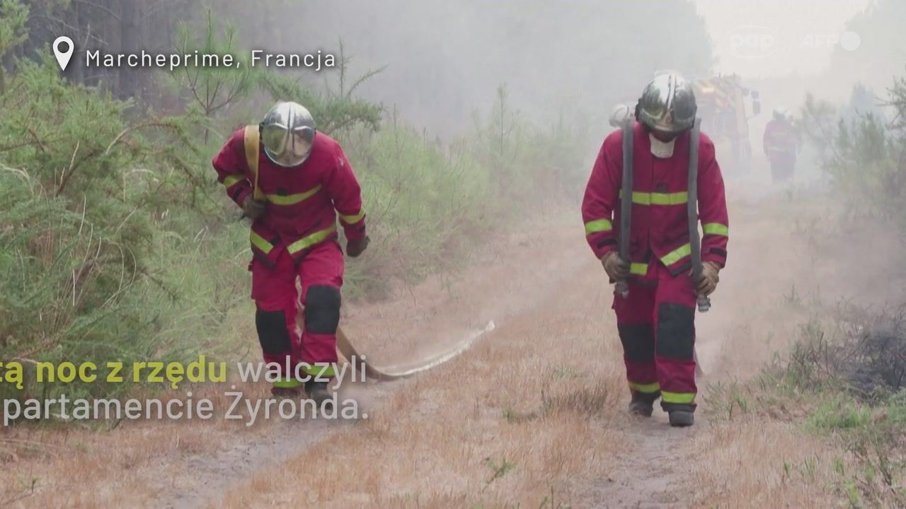 Pożary we Francji. Strażacy walczą z "pyrocumulonimbusem"