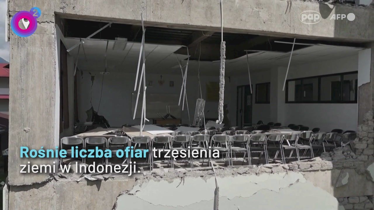 53 ofiary potężnego trzęsienia ziemi. Indonezja walczy ze skutkami